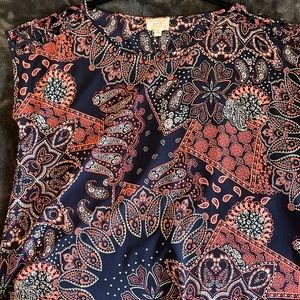 Paisley printed top